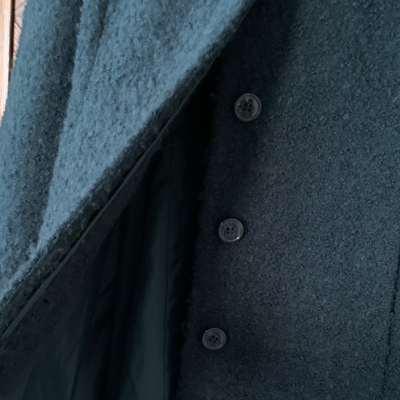 Alfani dark teal wool boucle coat. Great condition! - Picture 6 of 10